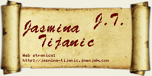 Jasmina Tijanić vizit kartica